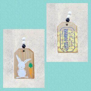 Tag ~ 4x6 Easter Gift Tag, Tiered Tray Decor